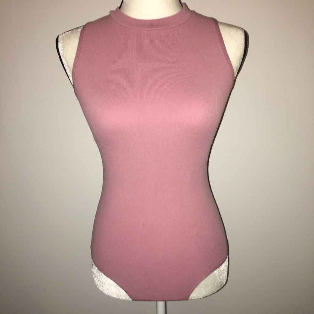 Women’s pink body suit